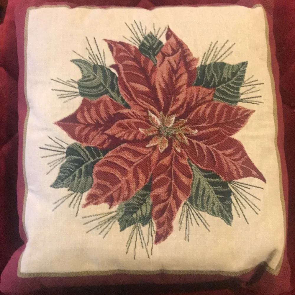 Poinsettia Pillow